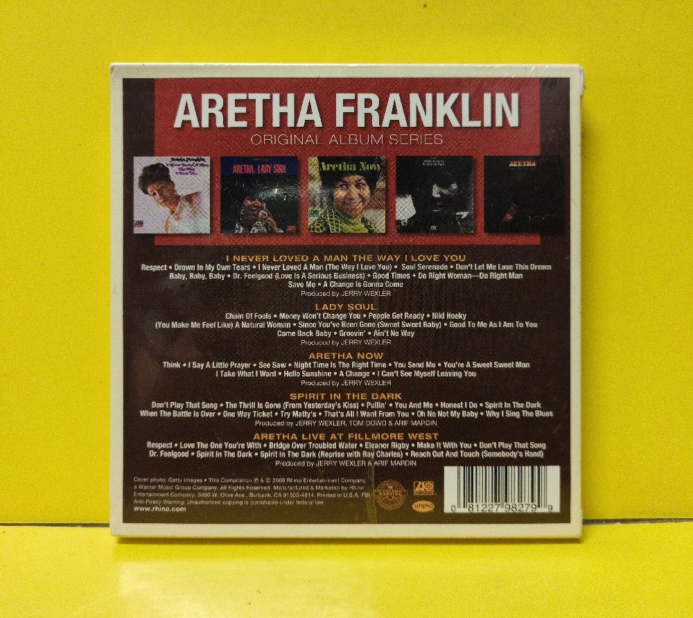 Aretha Franklin - Original Album Series - 2009 - R2 522563 - New - Sealed - CDs - 5xCD Box Set