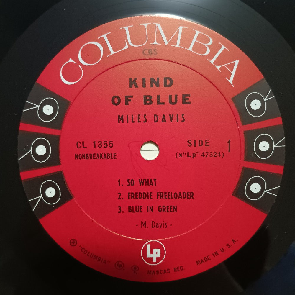 Miles Davis - Kind Of Blue MONO 6 EYE CBS - 1961 - CL 1355 - Used - VG++ - Vinyl