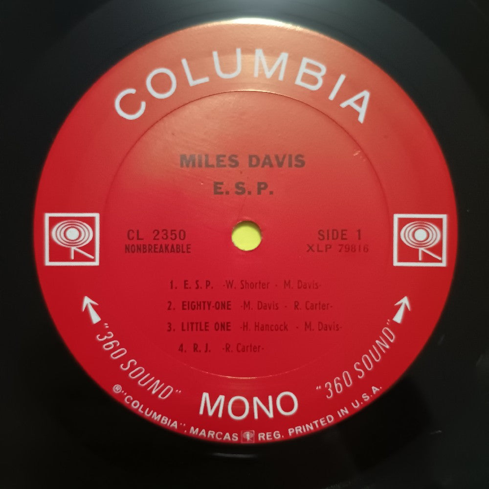 Miles Davis - E. S. P. / ESP OG MONO 2 EYE - 1965 - CL 2350 - Used - VG++ - Vinyl