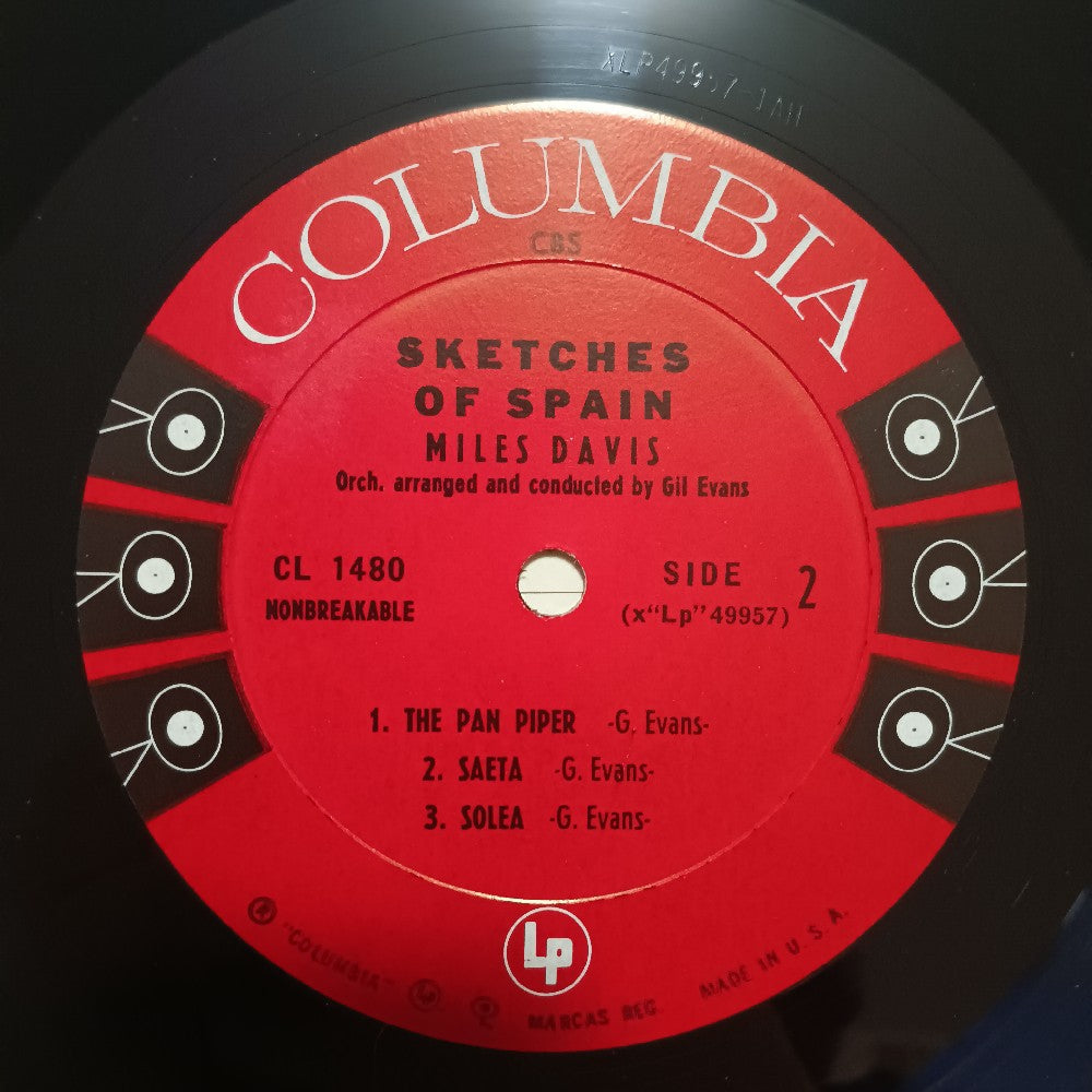 Miles Davis - Sketches Of Spain 6 EYE MONO CBS - 1961 - CL 1480 - Used - VG++ - Vinyl