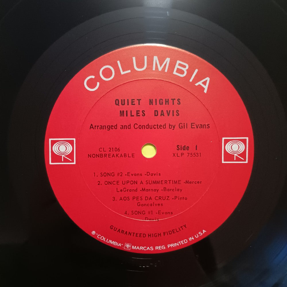Miles Davis - Quiet Nights OG MONO 2 EYE - 1964 - CL 2106 - Used - VG++ - Vinyl