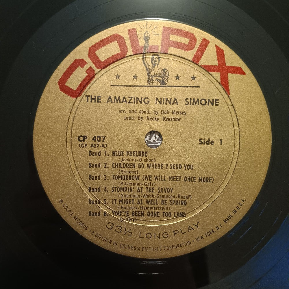 Nina Simone - The Amazing Nina Simone MONO RARE VARIANT - 1959 - CP 407 - Used - VG++ - Vinyl