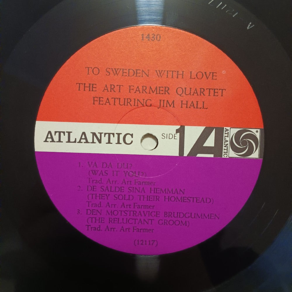 Art Farmer Quartet - To Sweden With Love OG MONO - 1964 - Atlantic 1430 - Used - VG++ - Vinyl