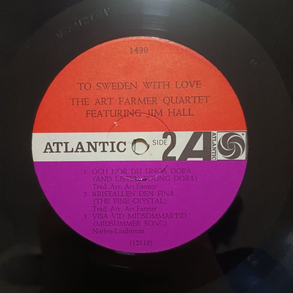 Art Farmer Quartet - To Sweden With Love OG MONO - 1964 - Atlantic 1430 - Used - VG++ - Vinyl
