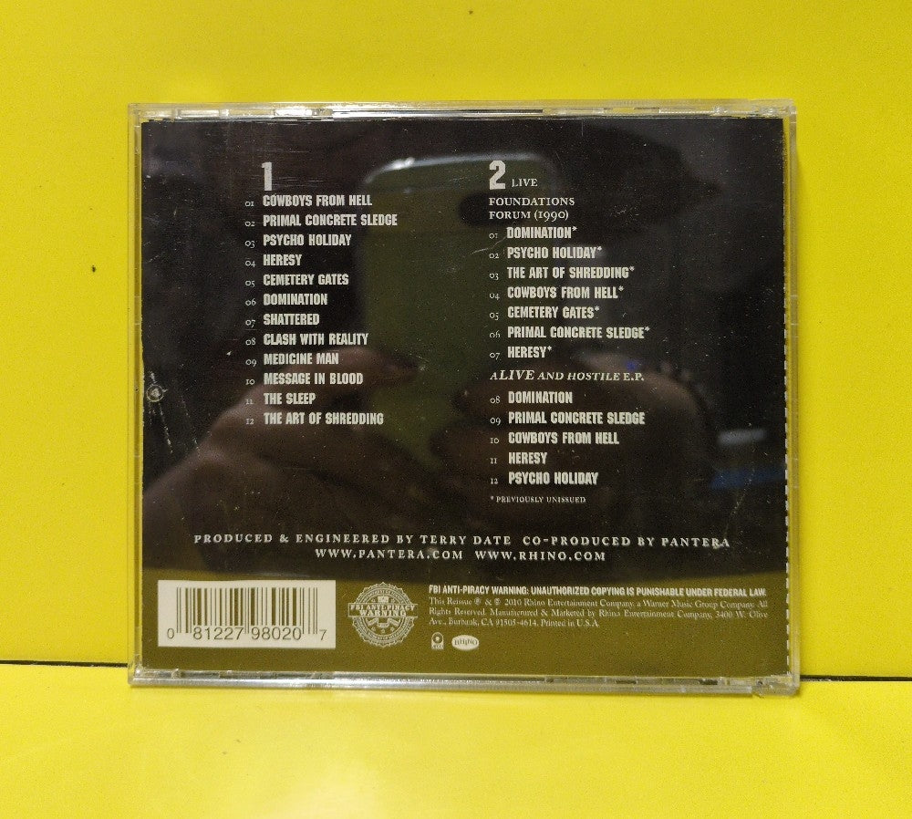 Pantera - Cowboys From Hell - 2010 - R2 524546 - Used - EX - CDs - 2xCD