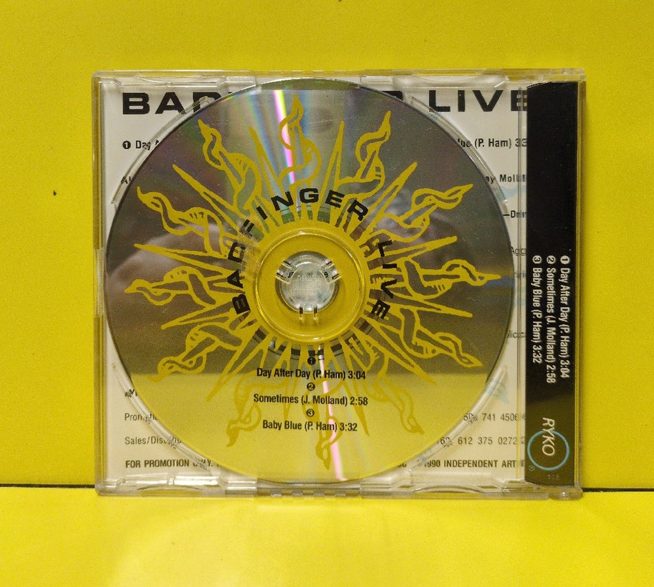Badfinger - Live Three From Day After Day - 1990 - RCD PRO 9008 - Used - EX - CDs - EP - Promo