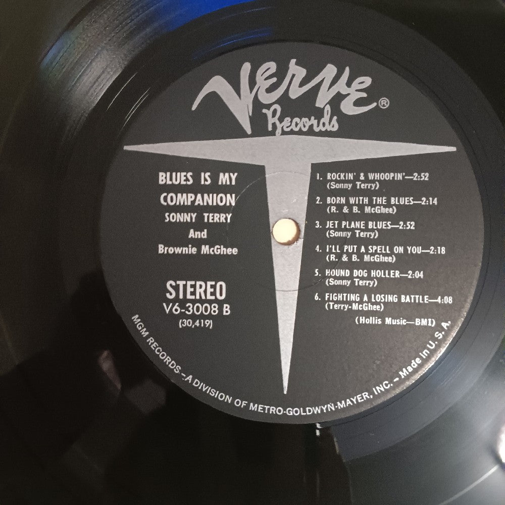 Sonny Terry & Brownie McGhee - Blues Is My Companion - 1961 - V6-3008 - Used - EX - Vinyl