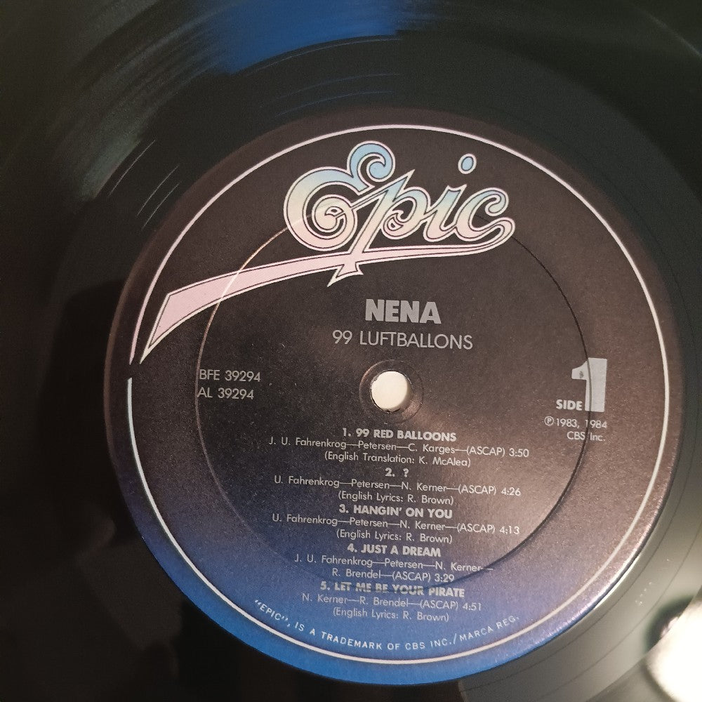 Nena - 99 Luftballons MISPRINT - 1984 - BFE 39294 / FE - Used - NM - Vinyl