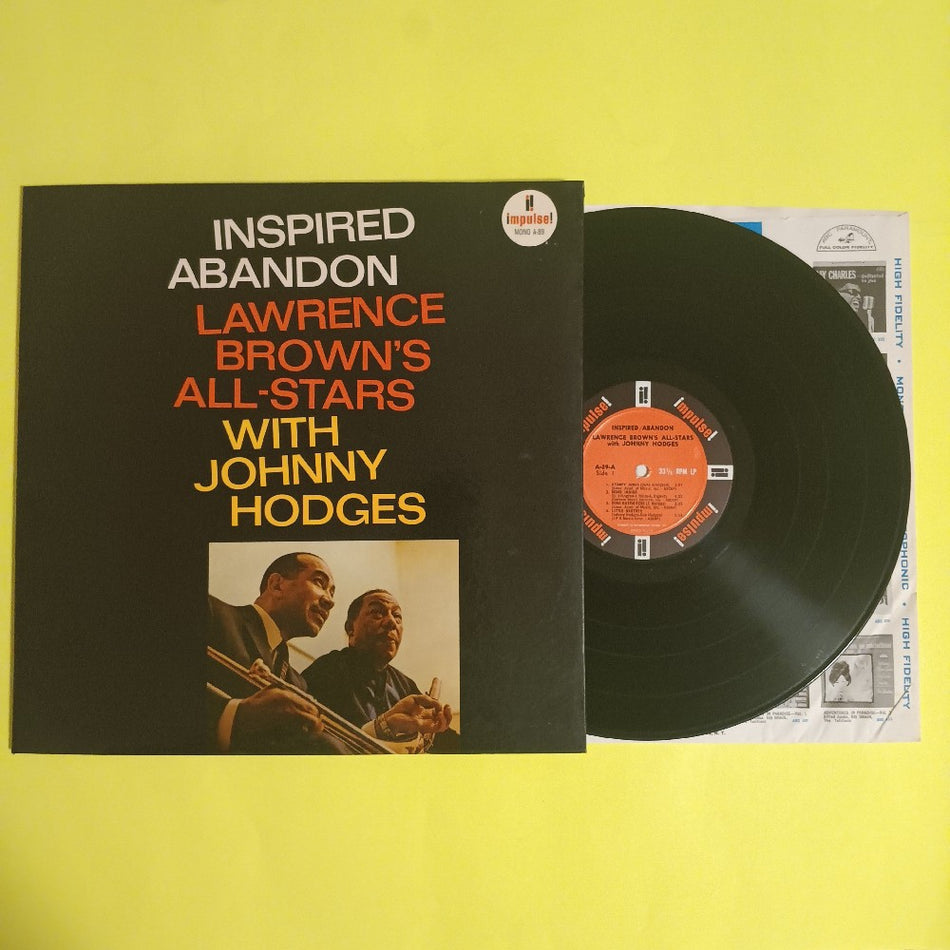 Lawrence Brown's All-stars & Johnny Hodges - Inspired Abandon OG MONO RVG - 1965 - A-89 - Used - EX - Vinyl