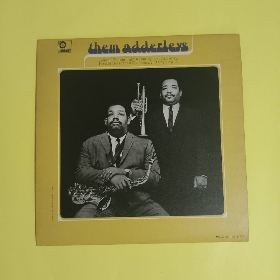 Julian Cannonball Adderley & Nat Adderley - Them Adderleys MONO - 1966 - LM 82032 - Used - EX - Vinyl