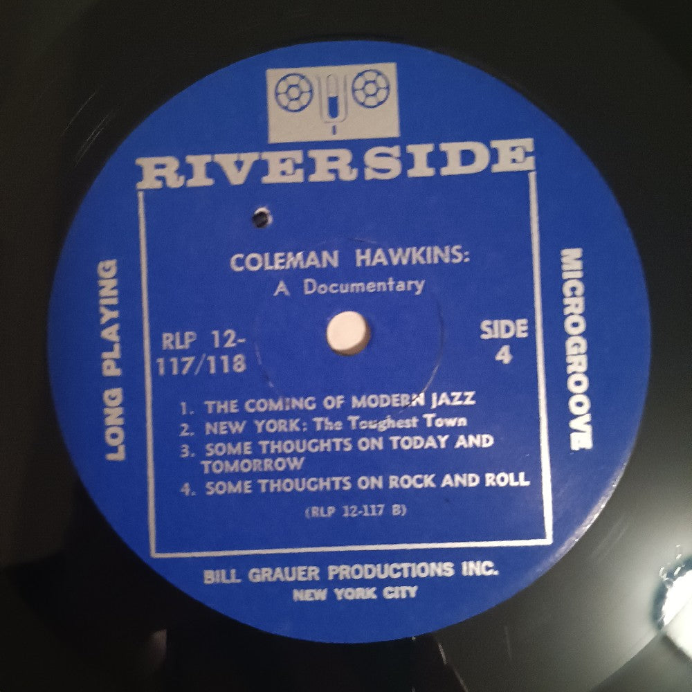Coleman Hawkins - A Documentary MONO AUTOCOUPLED - 1965 - RLP 12-117/118 - Used - VG++ - Vinyl
