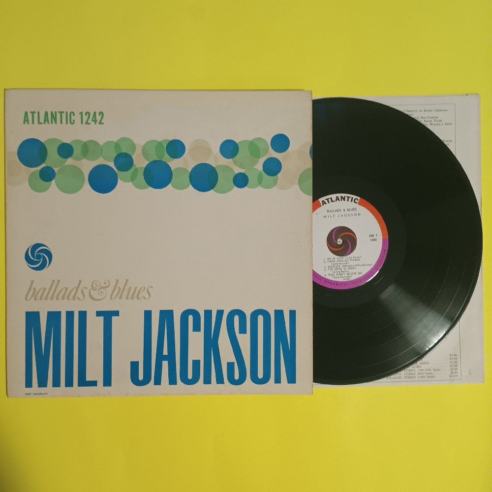 Milt Jackson - Ballads & Blues MONO - 1959 - Atlantic 1242 - Used - VG++ - Vinyl
