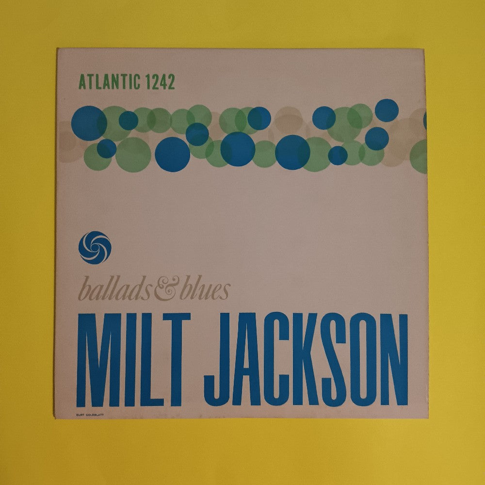 Milt Jackson - Ballads & Blues MONO - 1959 - Atlantic 1242 - Used - VG++ - Vinyl