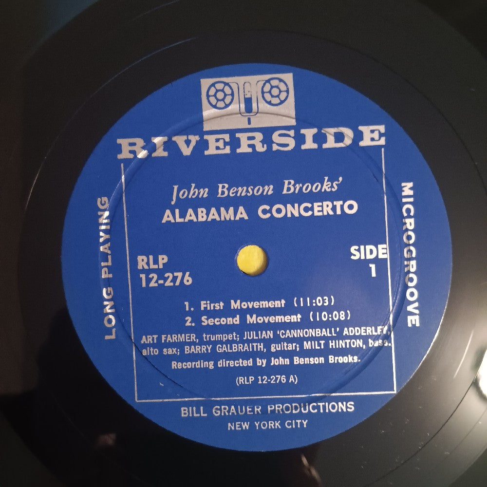 John Benson Brooks & Cannonball - Alabama Concerto MONO DG - 1959 - RLP 12-276 - Used - VG++ - Vinyl