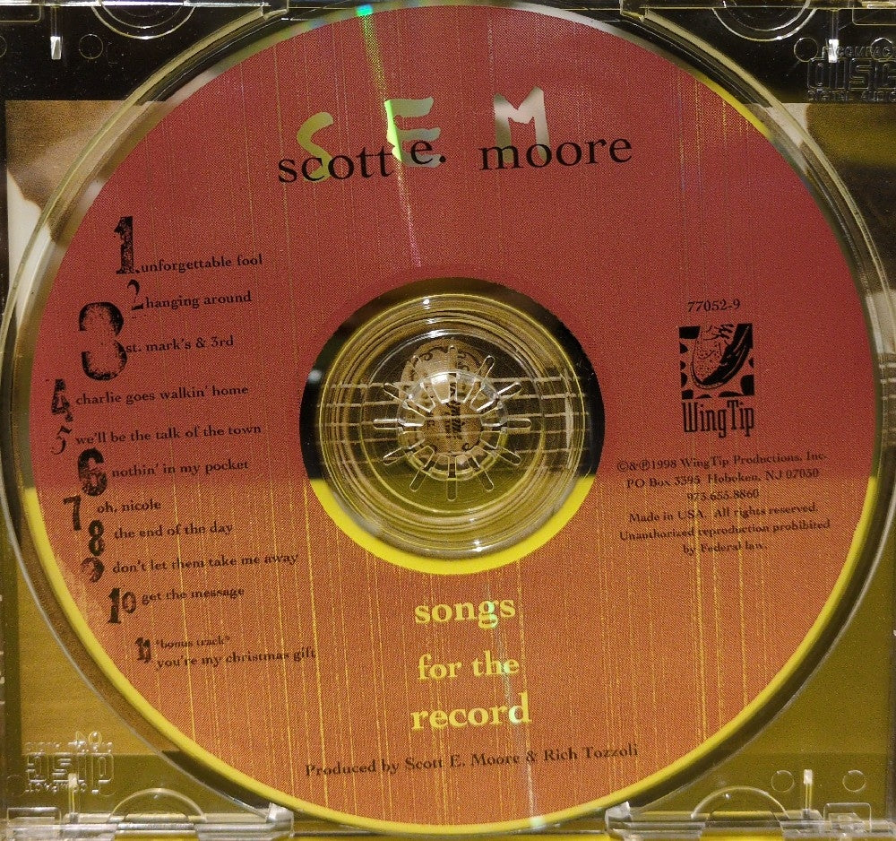 Scott E. Moore - Songs For The Record - 1998 - 77052-9 - Used - EX - CDs - Autographed