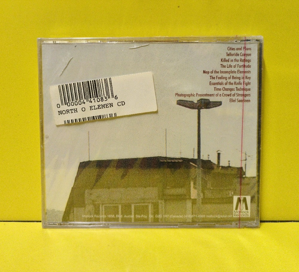 North Of America - Elements Of An Incomplete Map - 1998 - MAO003 - New - Sealed - CDs - Canadian Import