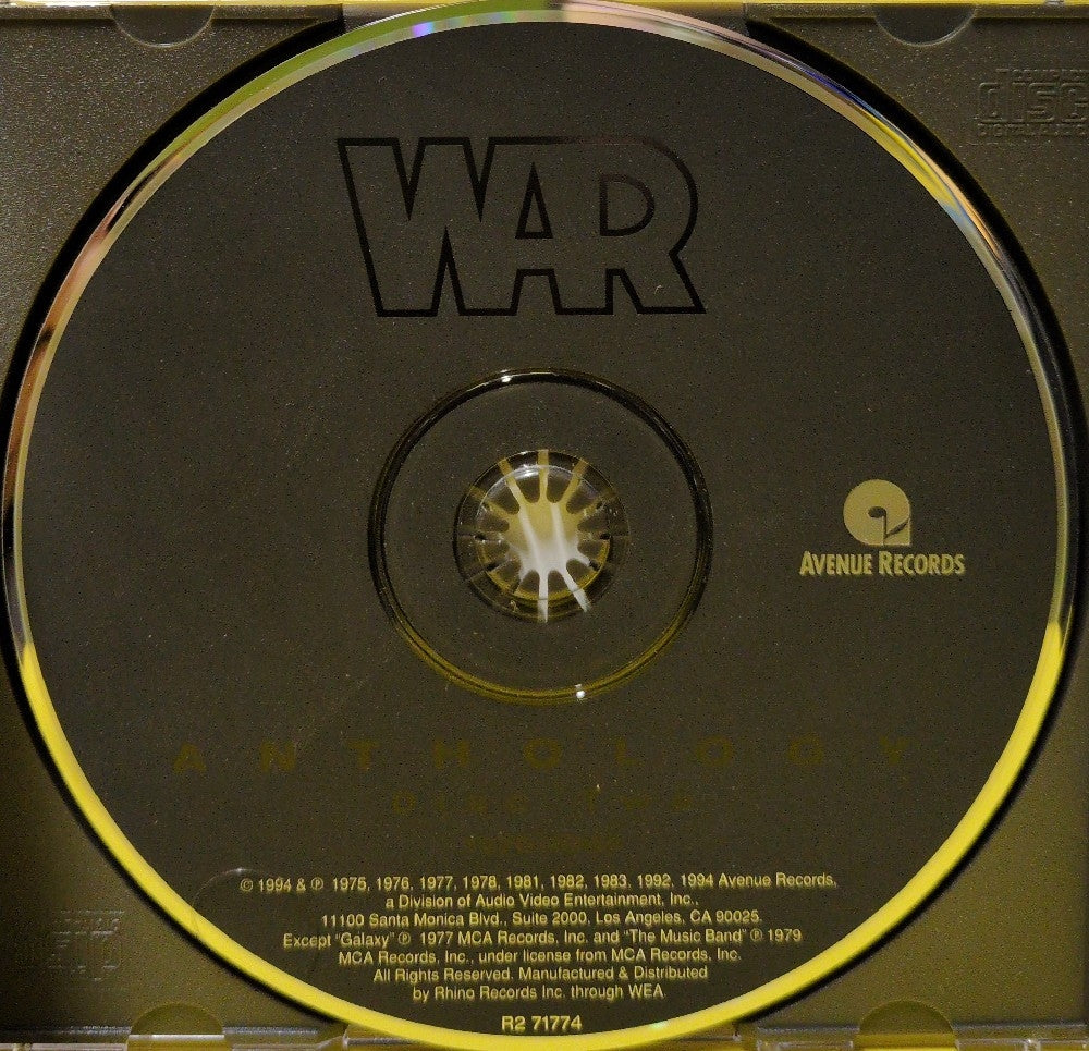 War - Anthology - 1994 - R2 71774 - Used - EX - CDs - 2xCD - No Slipcase