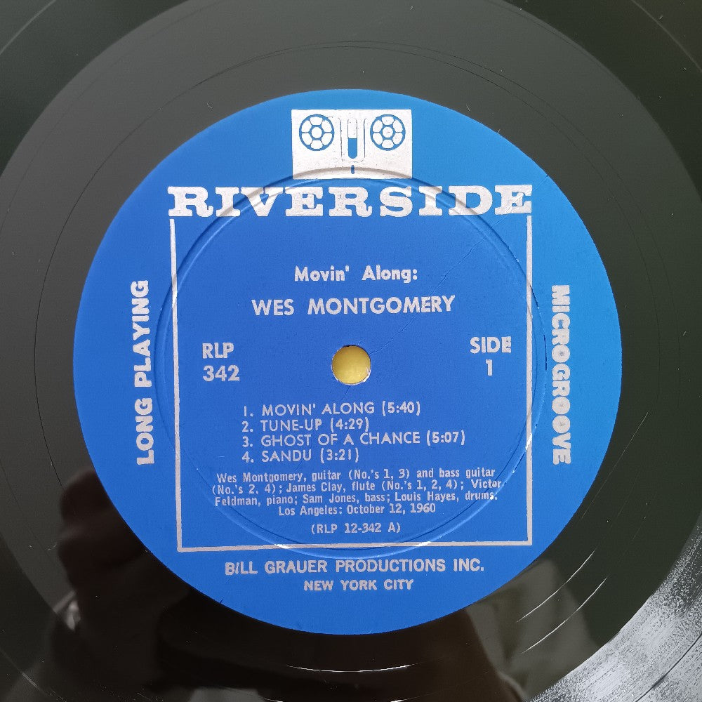 Wes Montgomery - Movin' Along OG MONO DG MISPRINT - 1961 - RLP 342 - Used - EX - Vinyl