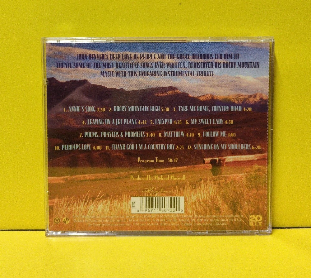 Open Skies - An Instrumental Tribute To John Denver Rocky Mountain Memories - 1998 - 11703 - Used - EX - CDs - Canadian Import