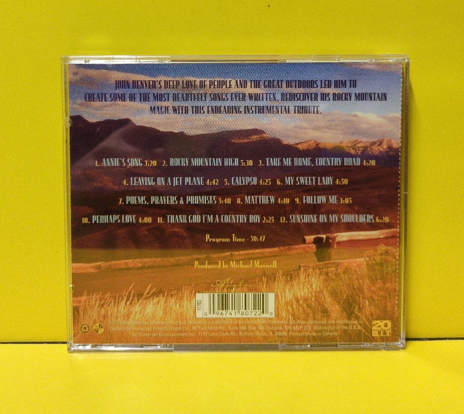 Open Skies - An Instrumental Tribute To John Denver Rocky Mountain Memories - 1998 - 11703 - Used - EX - CDs - Canadian Import