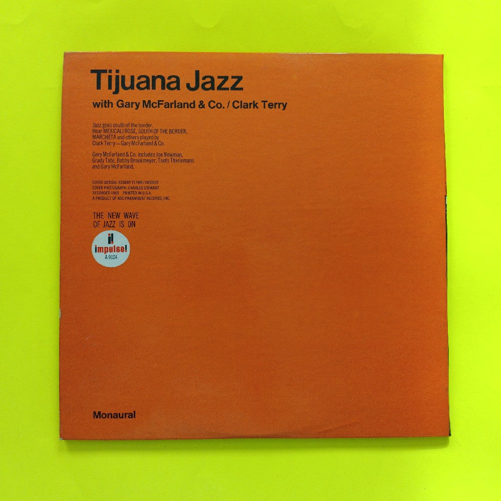 Gary McFarland & Clark Terry - Tijuana Jazz OG MONO RVG - 1966 - A-9104 - Used - EX - Vinyl