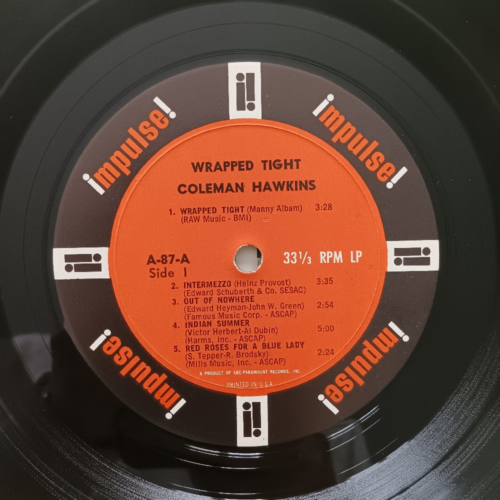 Coleman Hawkins - Wrapped Tight OG MONO RVG - 1965 - A-87 - Used - EX - Vinyl
