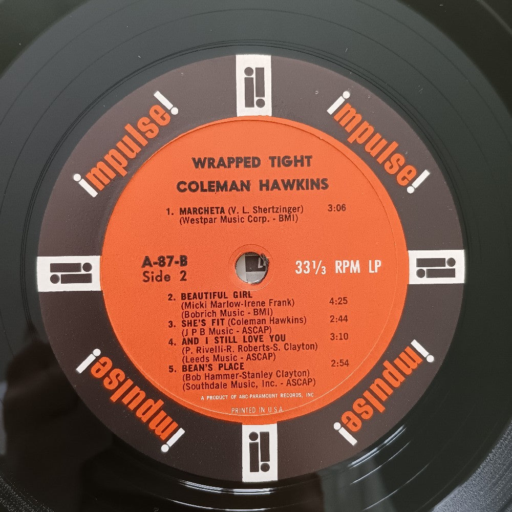 Coleman Hawkins - Wrapped Tight OG MONO RVG - 1965 - A-87 - Used - EX - Vinyl