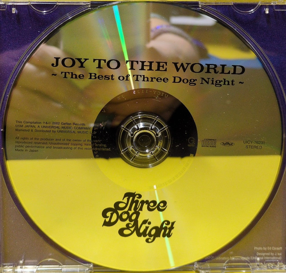 Three Dog Night - Joy To The World ~ The Best Of Three Dog Night ~ - 2014 - UICY-76231 - Used - EX - CDs - Reissue - Japan Import