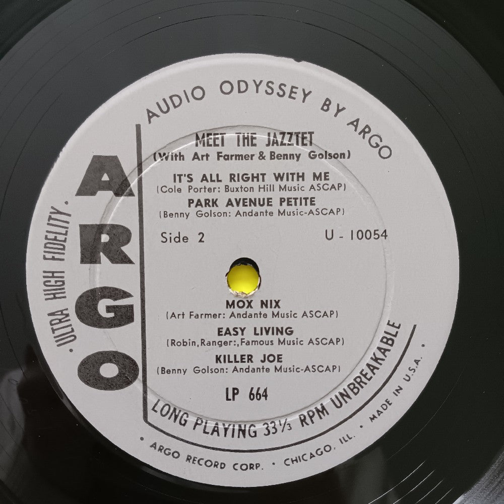 Art Farmer / Benny Golson - Meet The Jazztet OG DG MONO - 1960 - LP 664 - Used - VG++ - Vinyl