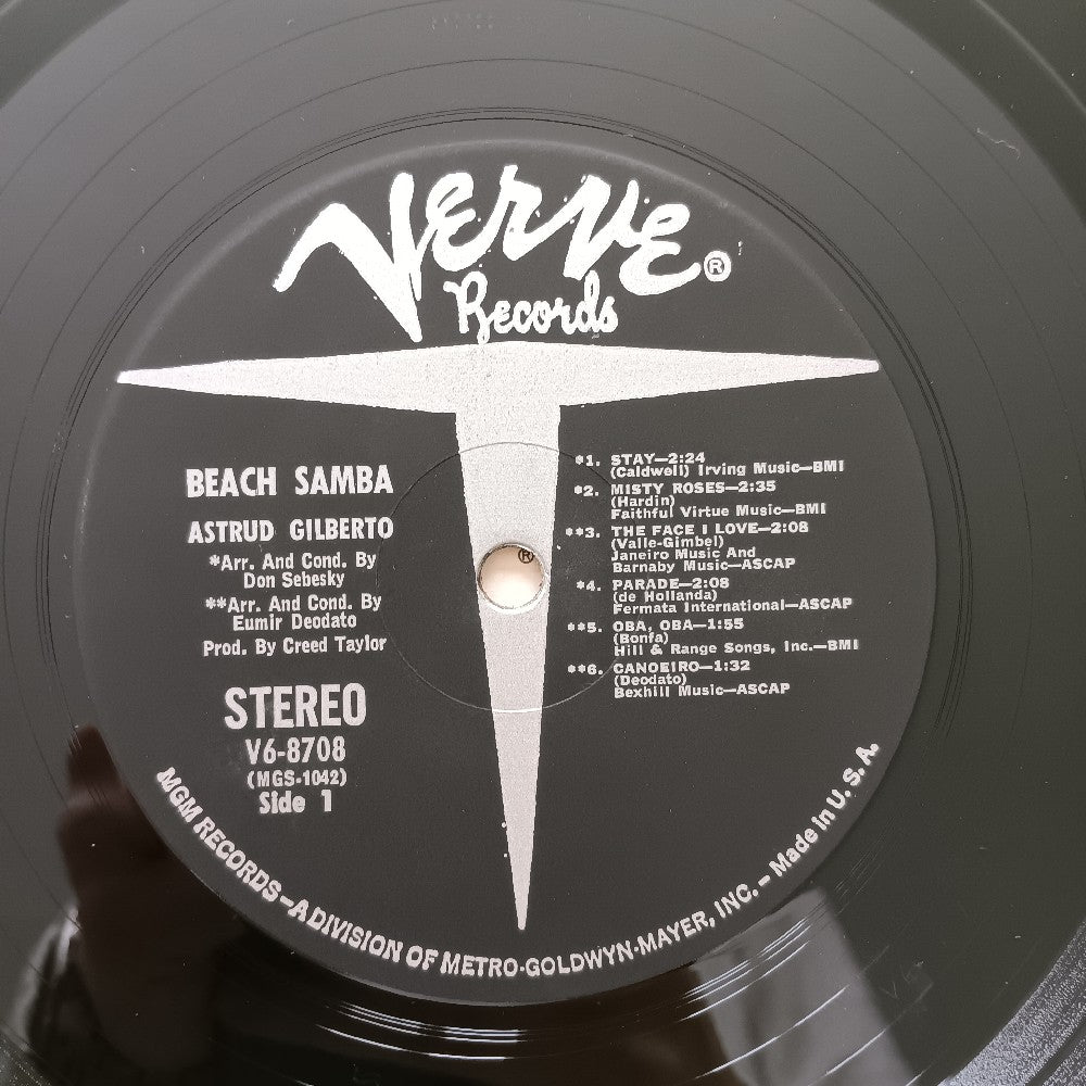Astrud Gilberto - Beach Samba OG STEREO RVG - 1967 - V6-8708 - Used - VG++ - Vinyl
