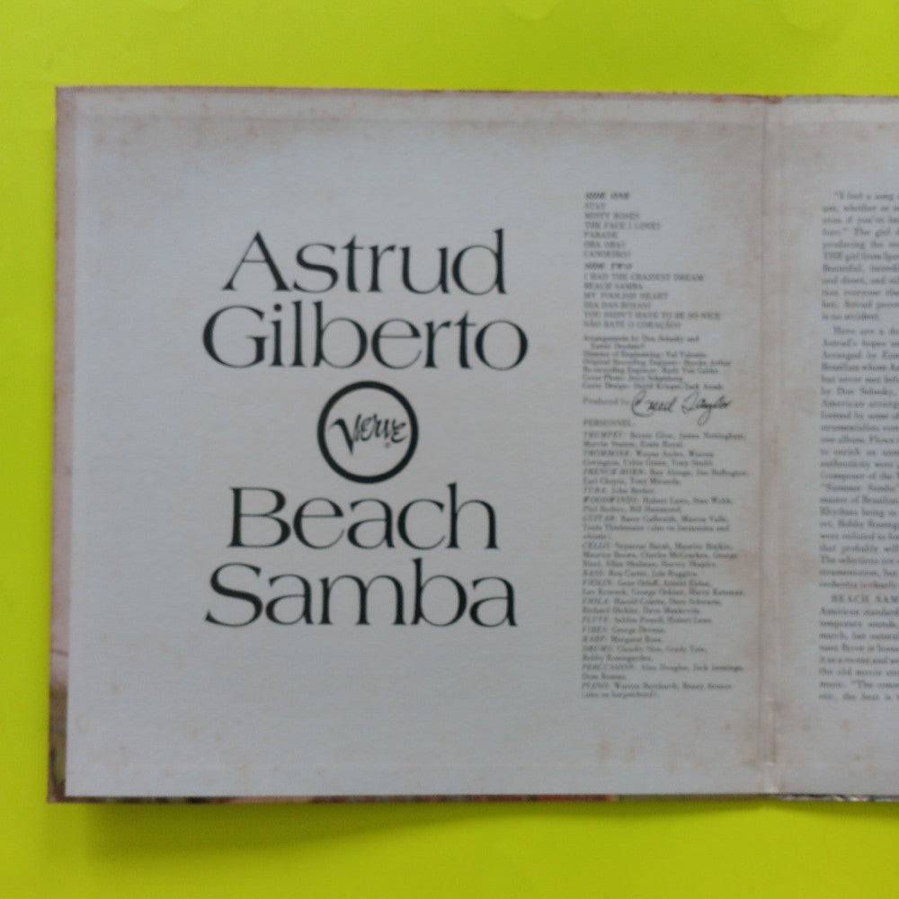 Astrud Gilberto - Beach Samba OG STEREO RVG - 1967 - V6-8708 - Used - VG++ - Vinyl