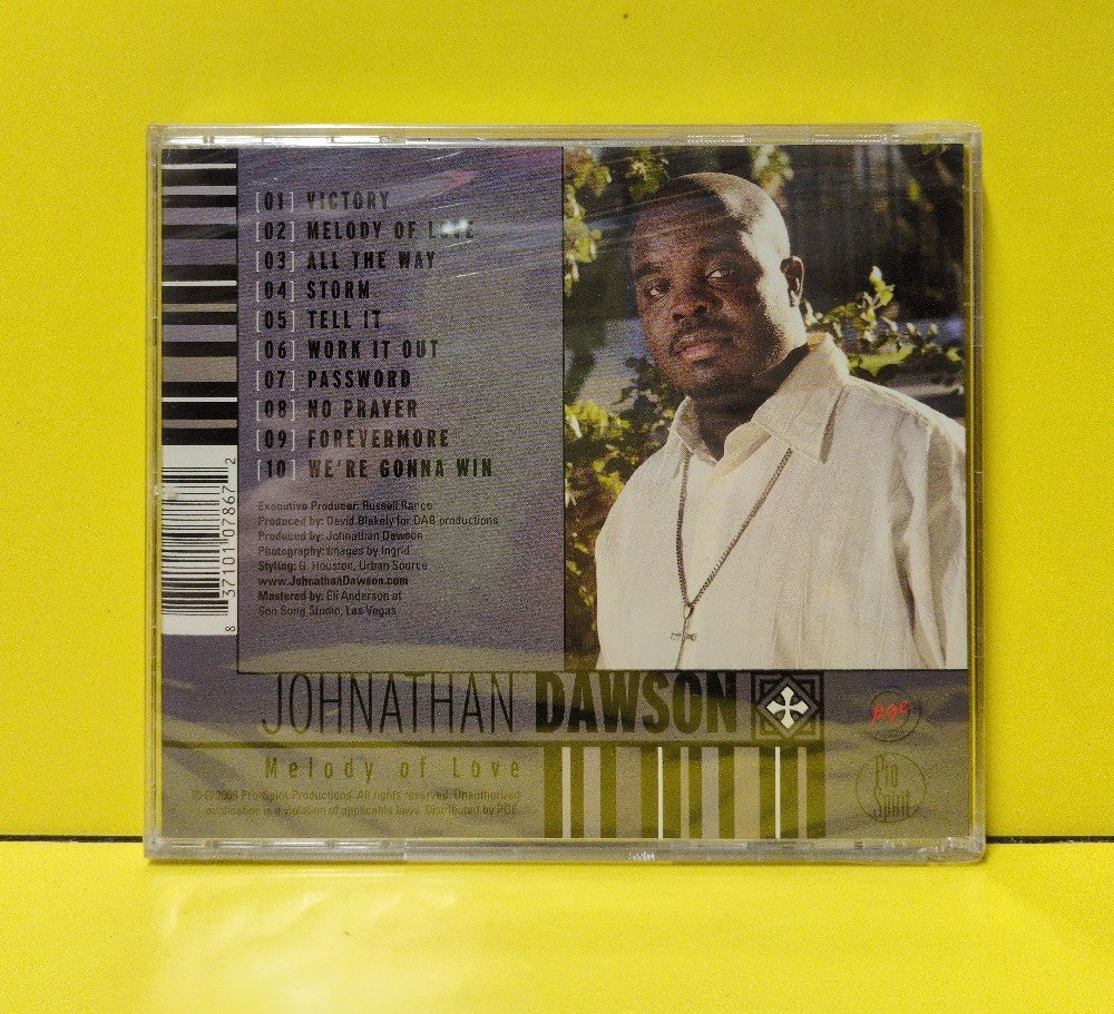 Johnathan Dawson - Melody Of Love - 2005 - 7867 - New - Sealed - CDs