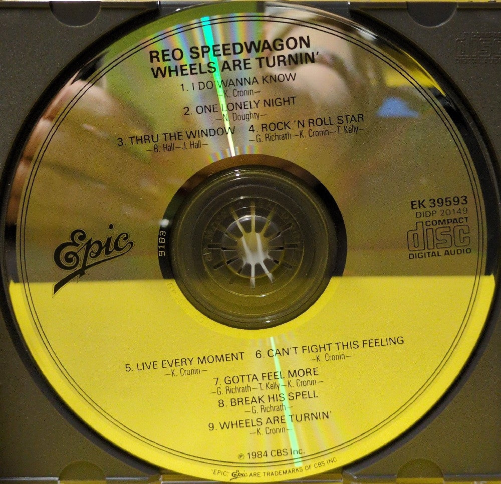 REO Speedwagon - Wheels Are Turnin' - 1984 - EK 39593 - Used - EX - CDs
