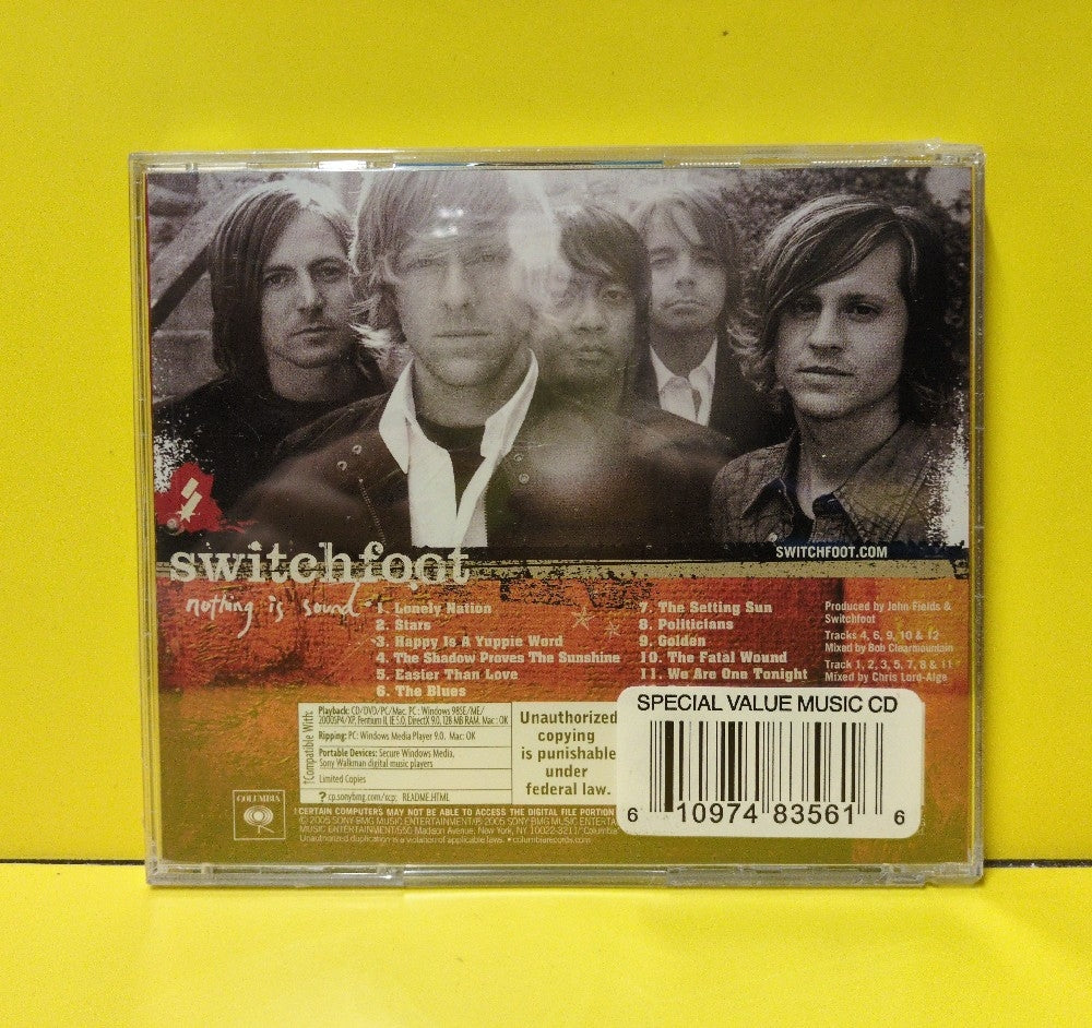 Switchfoot - Nothing Is Sound - 2005 - CK 94581 - New - Sealed - CDs