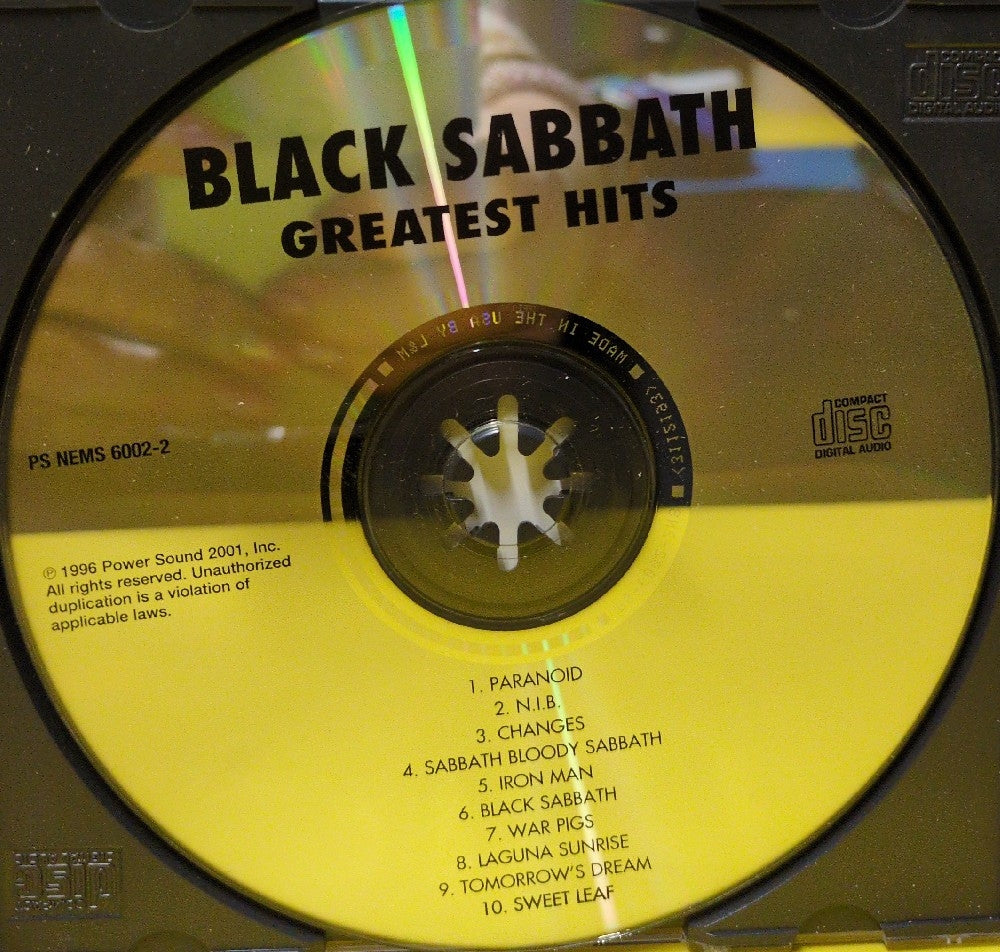 Black Sabbath - Greatest Hits - 1996 - PS-SR 6002-2 - Used - EX - CDs - Reissue - Remastered