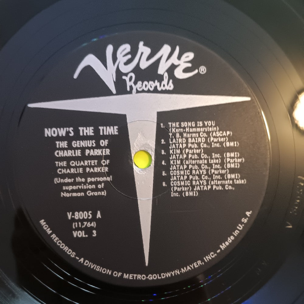 Charlie Parker - Now's The Time #3 MONO - 1960 - V-8005 - Used - VG++ - Vinyl