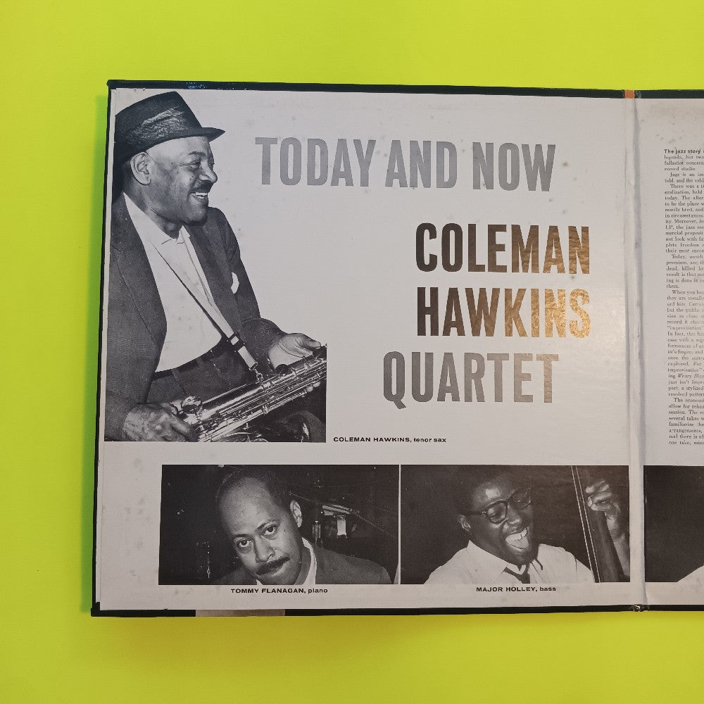 Coleman Hawkins - Today And Now OG MONO RVG - 1963 - A-34 - Used - VG++ - Vinyl