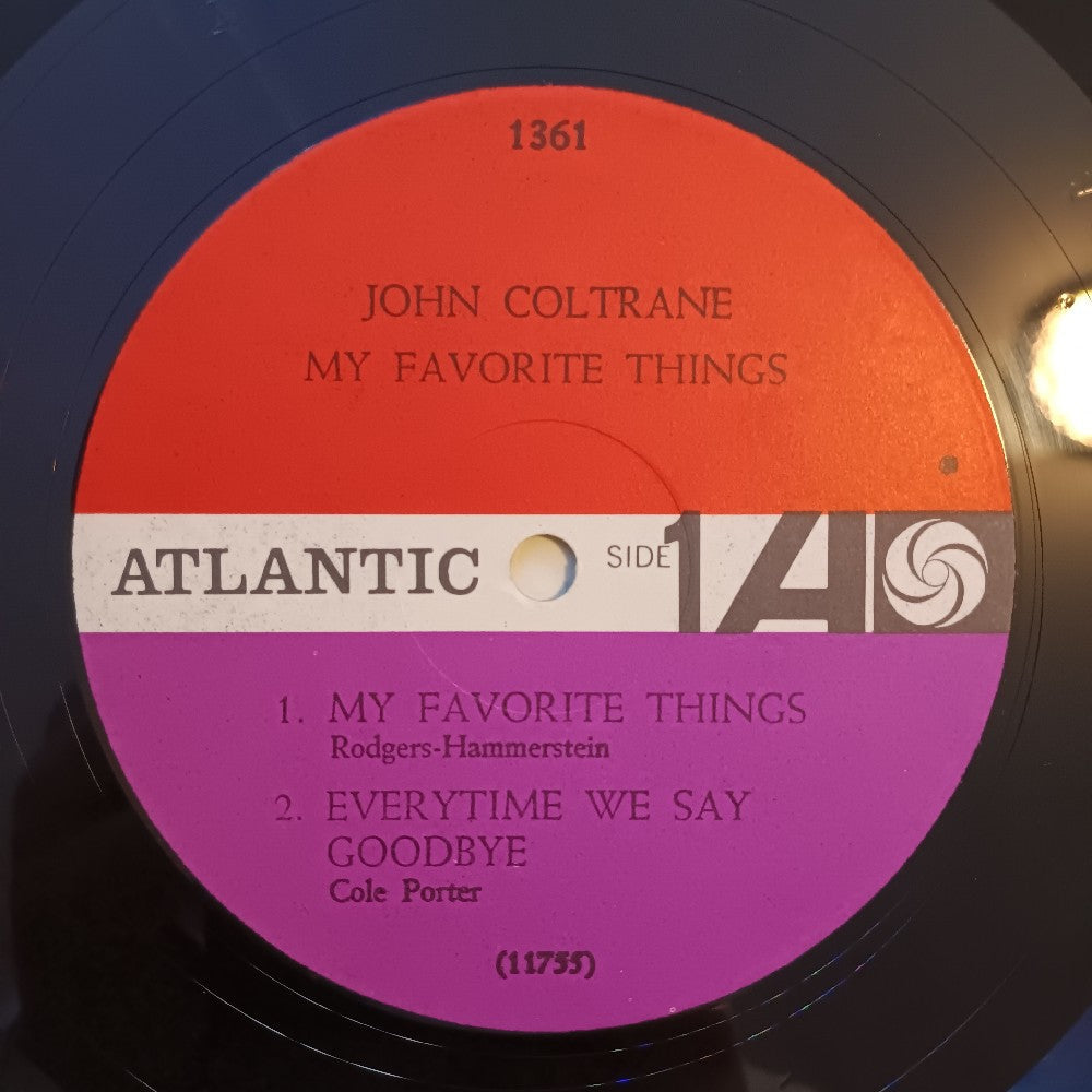 John Coltrane - My Favorite Things MONO WHITE FAN - 1962 - Atlantic 1361 - Used - VG++ - Vinyl