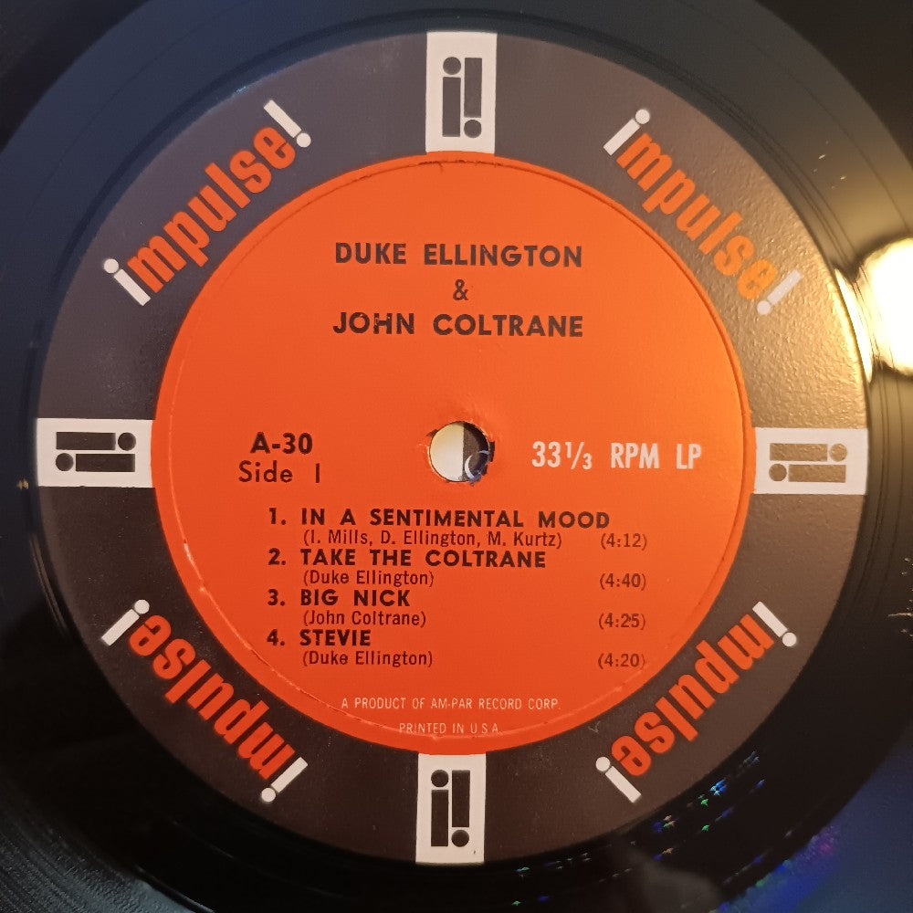 Duke Ellington & John Coltrane - Ellington And Coltrane OG MONO AM PAR - 1963 - A-30 - Used - VG++ - Vinyl
