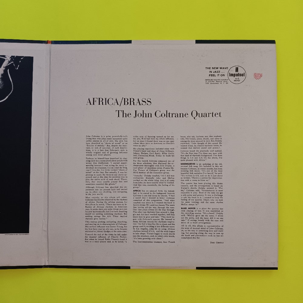 John Coltrane - Africa / Brass OG MONO RVG AM PAR - 1961 - A-6 - Used - VG++ - Vinyl