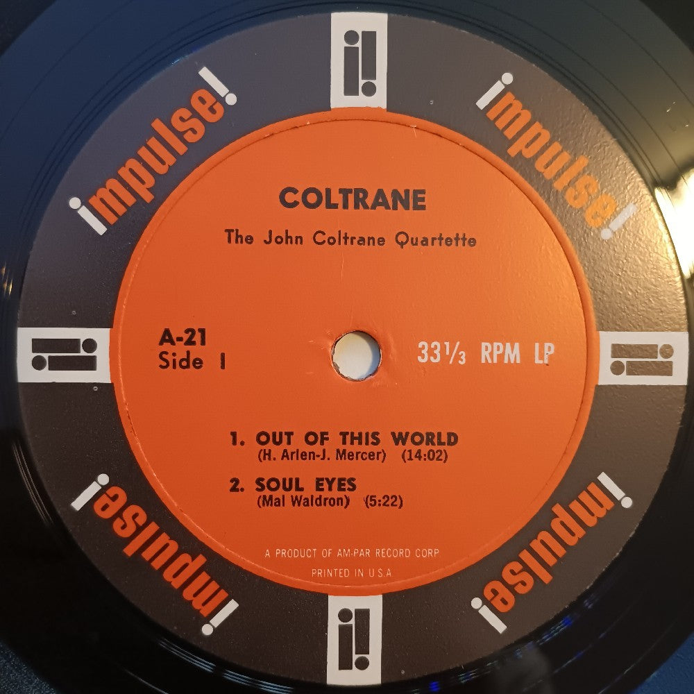 John Coltrane Quartette - Coltrane OG MONO AMPAR  - 1962 - A-21 - Used - VG++ - Vinyl