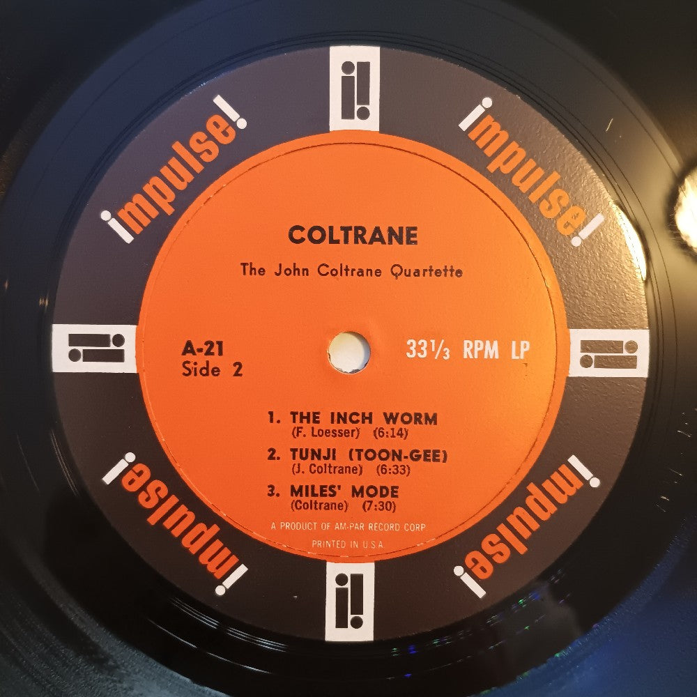 John Coltrane Quartette - Coltrane OG MONO AMPAR  - 1962 - A-21 - Used - VG++ - Vinyl