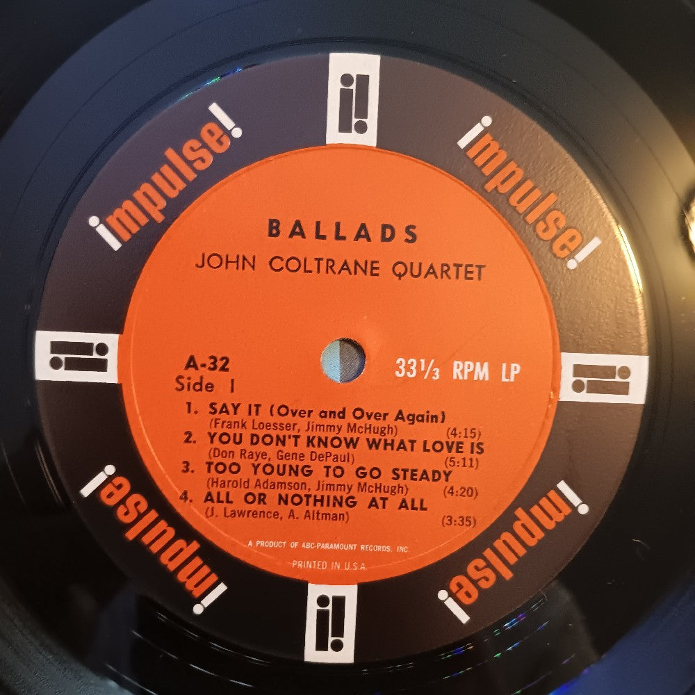 John Coltrane Quartet - Ballads MONO VAN GELDER - 1964 - A-32 - Used - VG++ - Vinyl