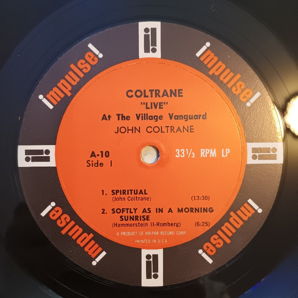 John Coltrane - Live At The Village Vanguard OG MONO AMPAR RVG - 1962 - A-10 - Used - EX - Vinyl