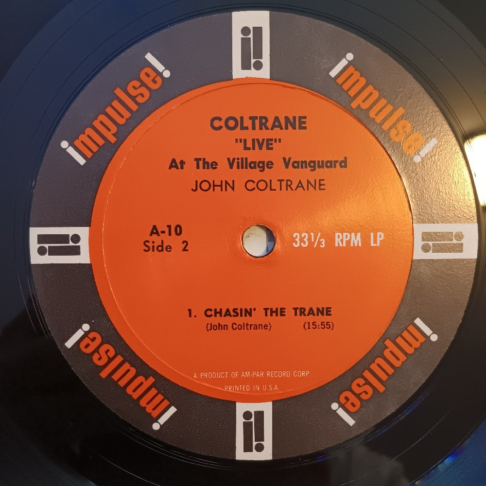 John Coltrane - Live At The Village Vanguard OG MONO AMPAR RVG - 1962 - A-10 - Used - EX - Vinyl