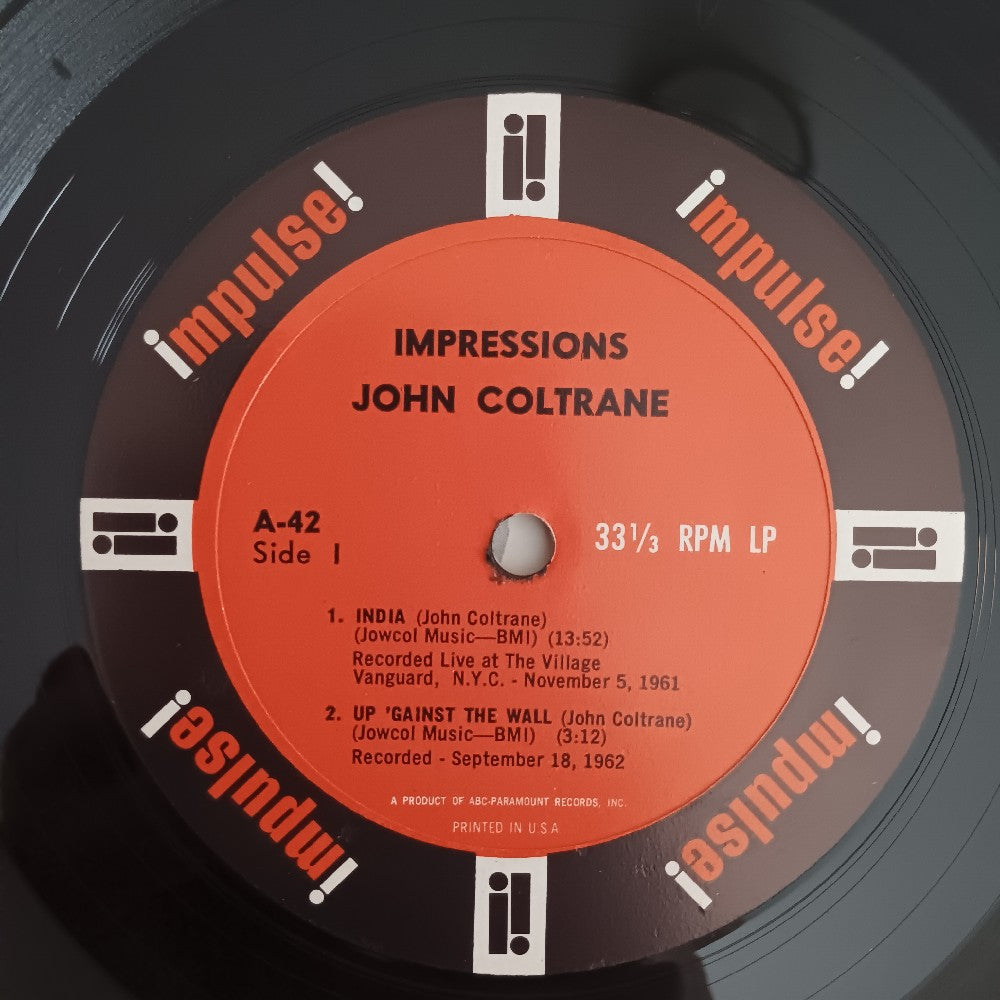 John Coltrane - Impressions OG MONO VAN GELDER - 1963 - A-42 - Used - VG++ - Vinyl