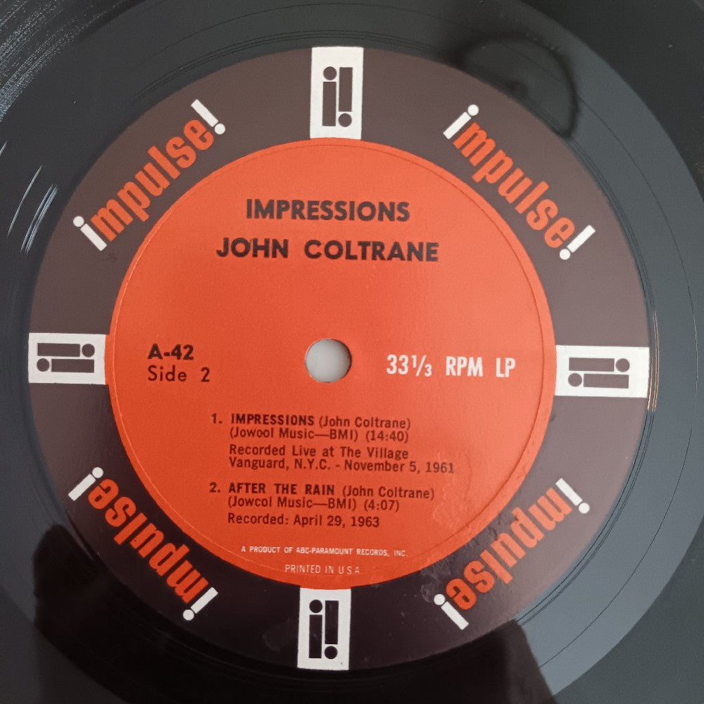 John Coltrane - Impressions OG MONO VAN GELDER - 1963 - A-42 - Used - VG++ - Vinyl