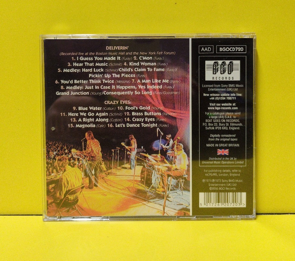 Poco - Deliverin' / Crazy Eyes - 2006 - BGOCD 720 - Used - EX - CDs - UK Import