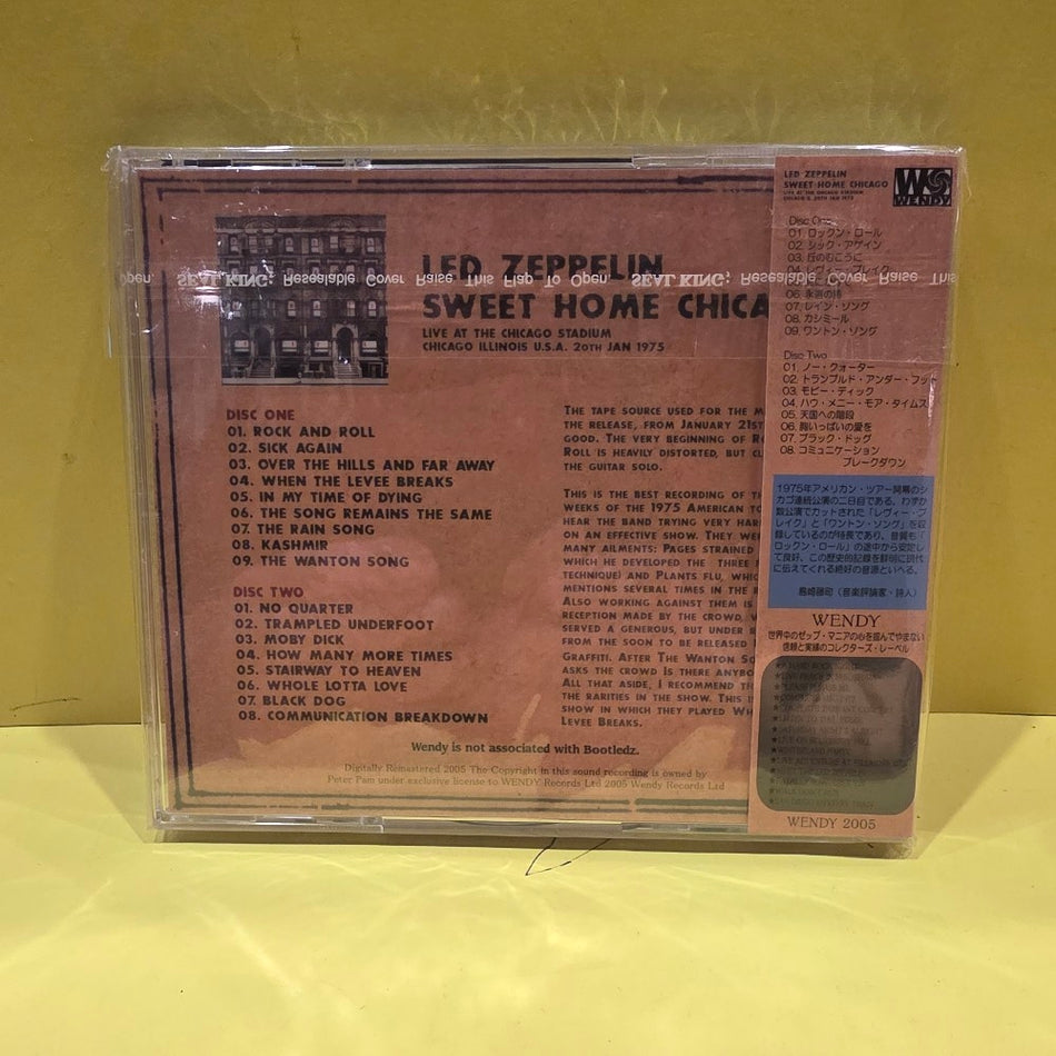 Led Zeppelin  - Sweet Home Chicago / Rare 2 CDs Remastered Japan  - 2005 - WECD-38/39 - New - Sealed - CDs