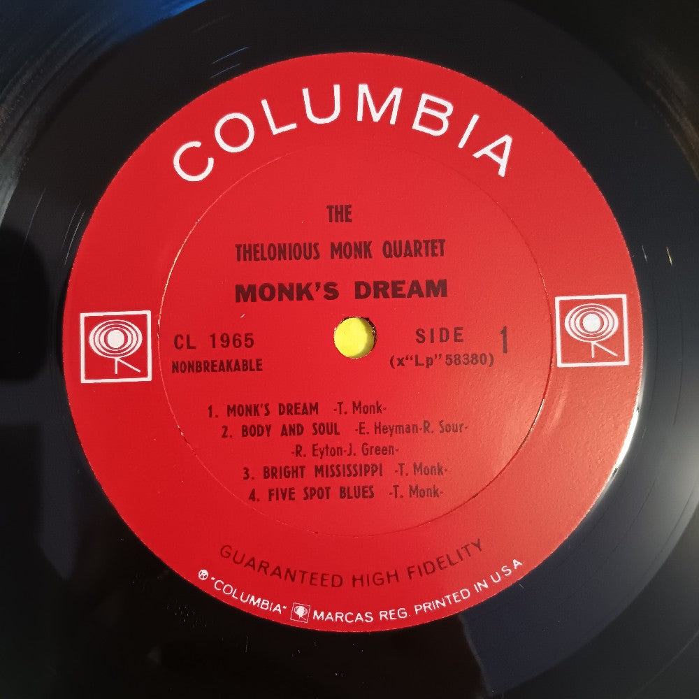 Thelonious Monk Quartet - Monk's Dream OG 2 EYE MONO - 1963 - CL 1965 - Used - EX - Vinyl